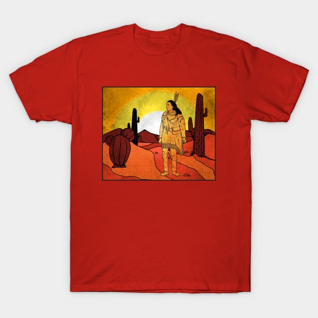 Southwestern Native American T-Shirt by AngelFlame